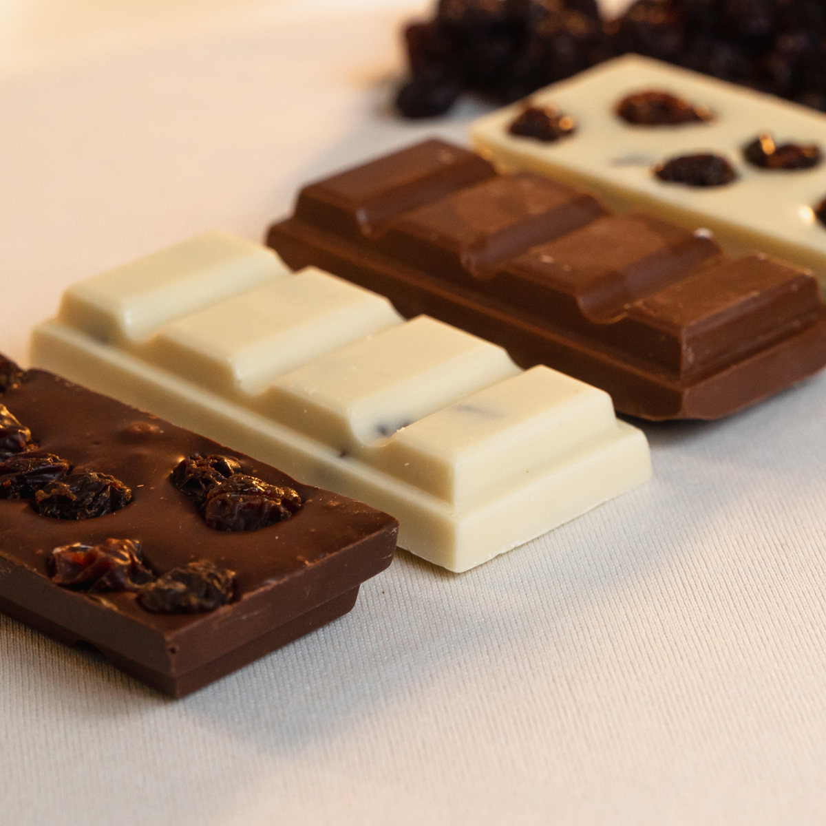 Barrinha de Chocolate com Uvas Passas